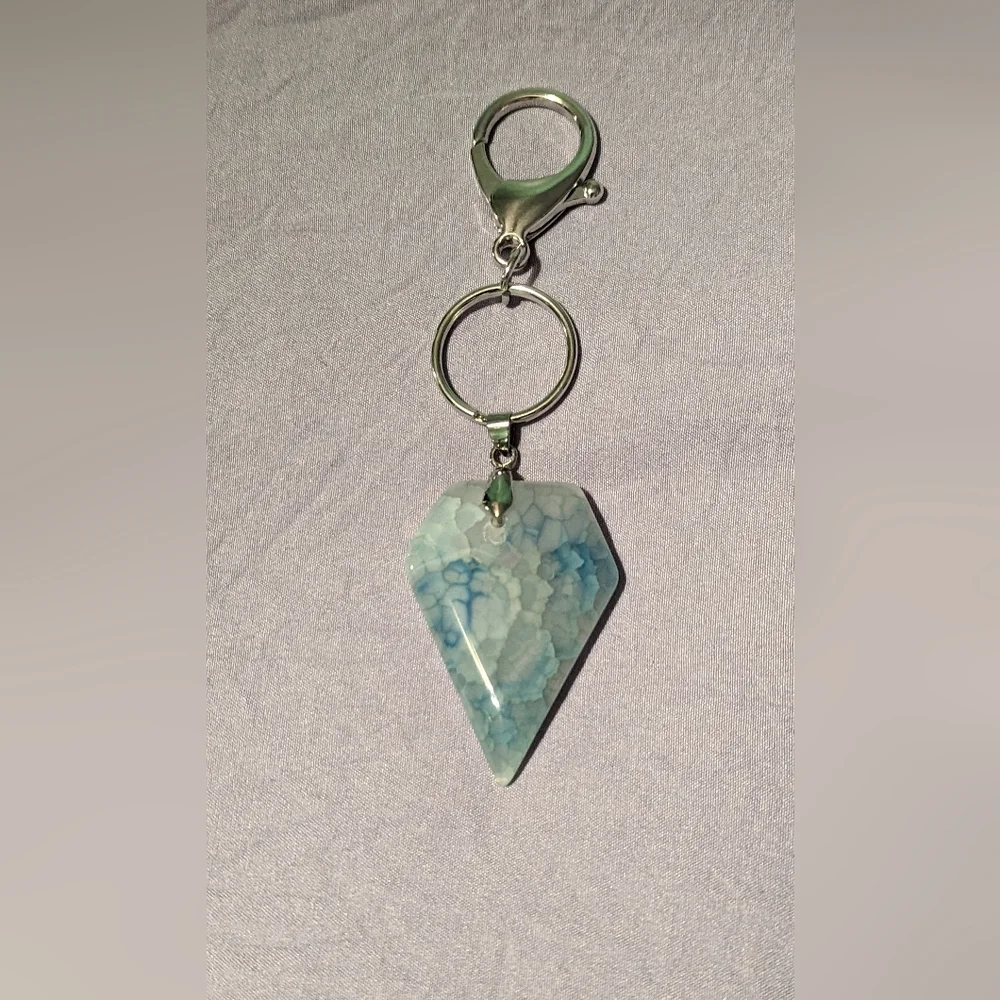 Beautiful stone keychain/purse charm NWOT - Picture 1 of 1